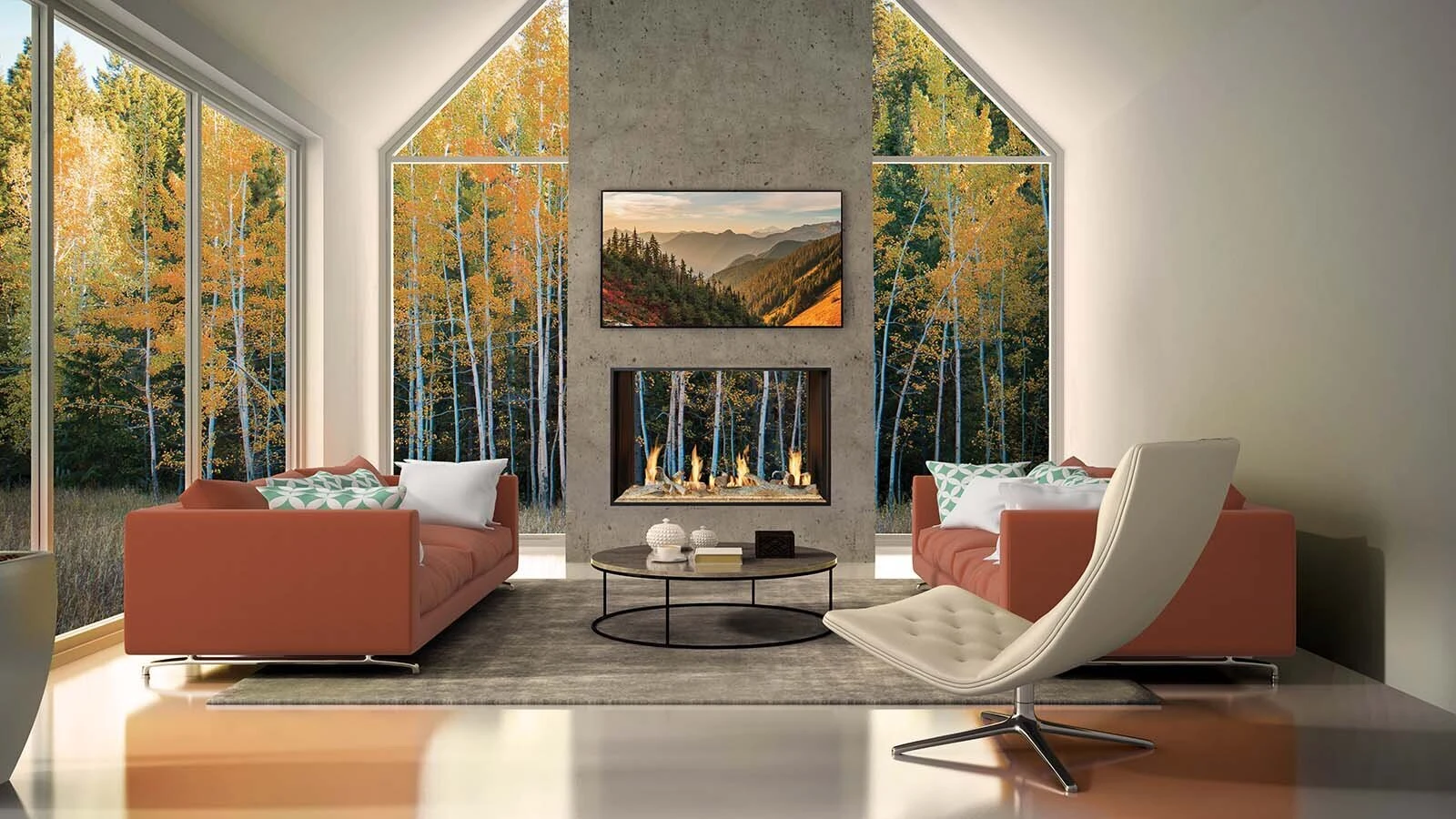 DaVinci GreenSmart Electric fireplace in Coeur d'Alene, Idaho