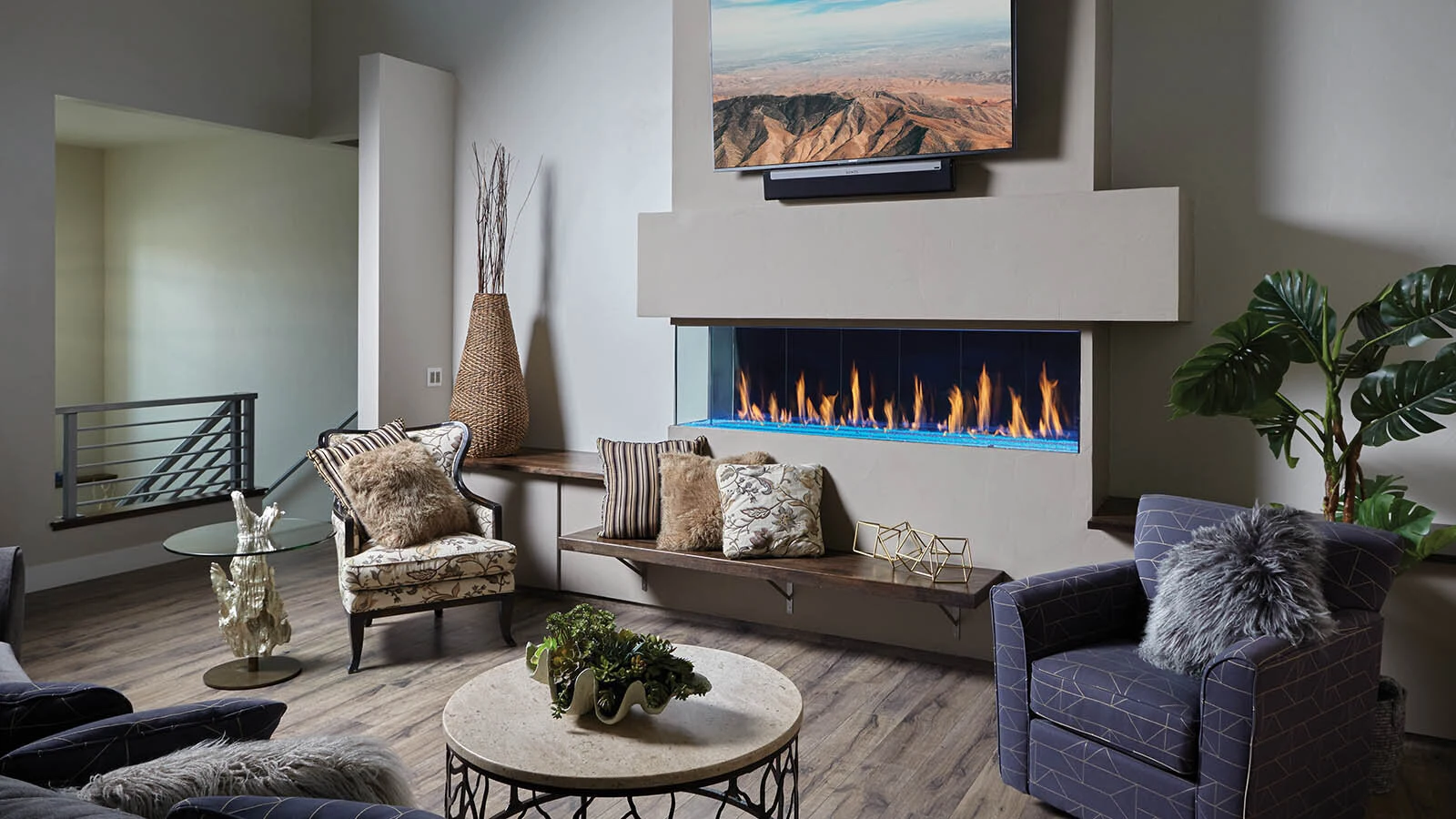 DaVinci GreenSmart Electric fireplace in North Idaho