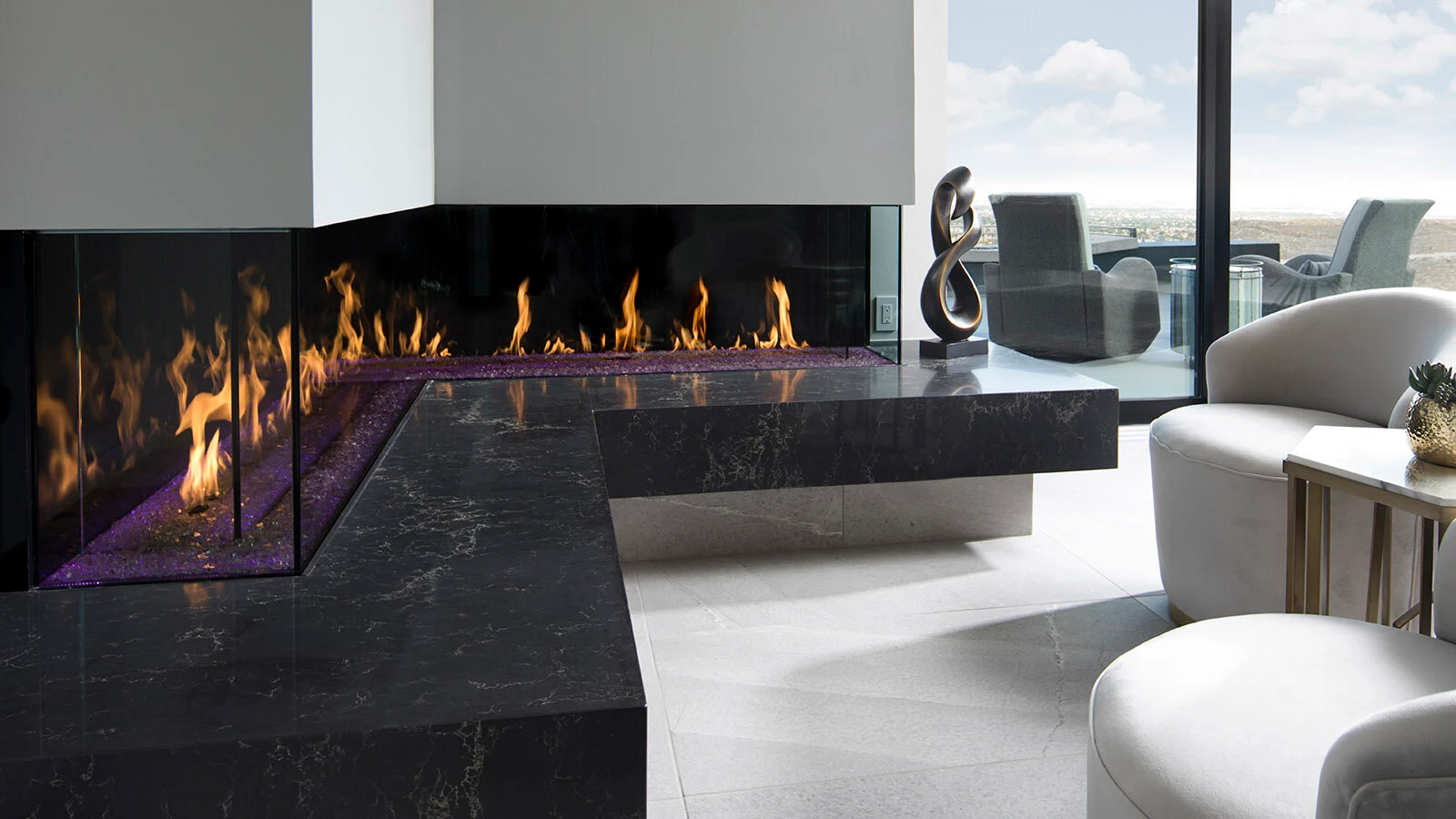 DaVinci GreenSmart Electric fireplace in Rathdrum, North Idaho