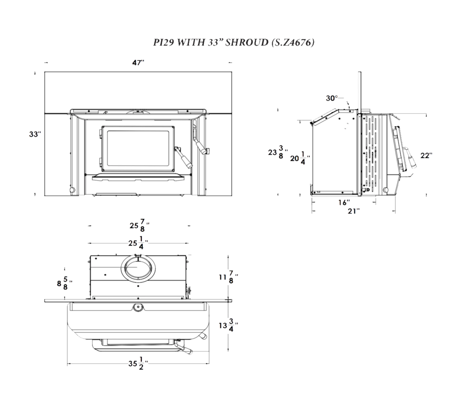 Blaze King Princess 29 compact wood insert