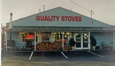 Quality Stoves & Spas storefront in the early years