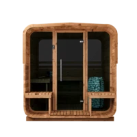 Thermory Nº40 Square Sauna front view