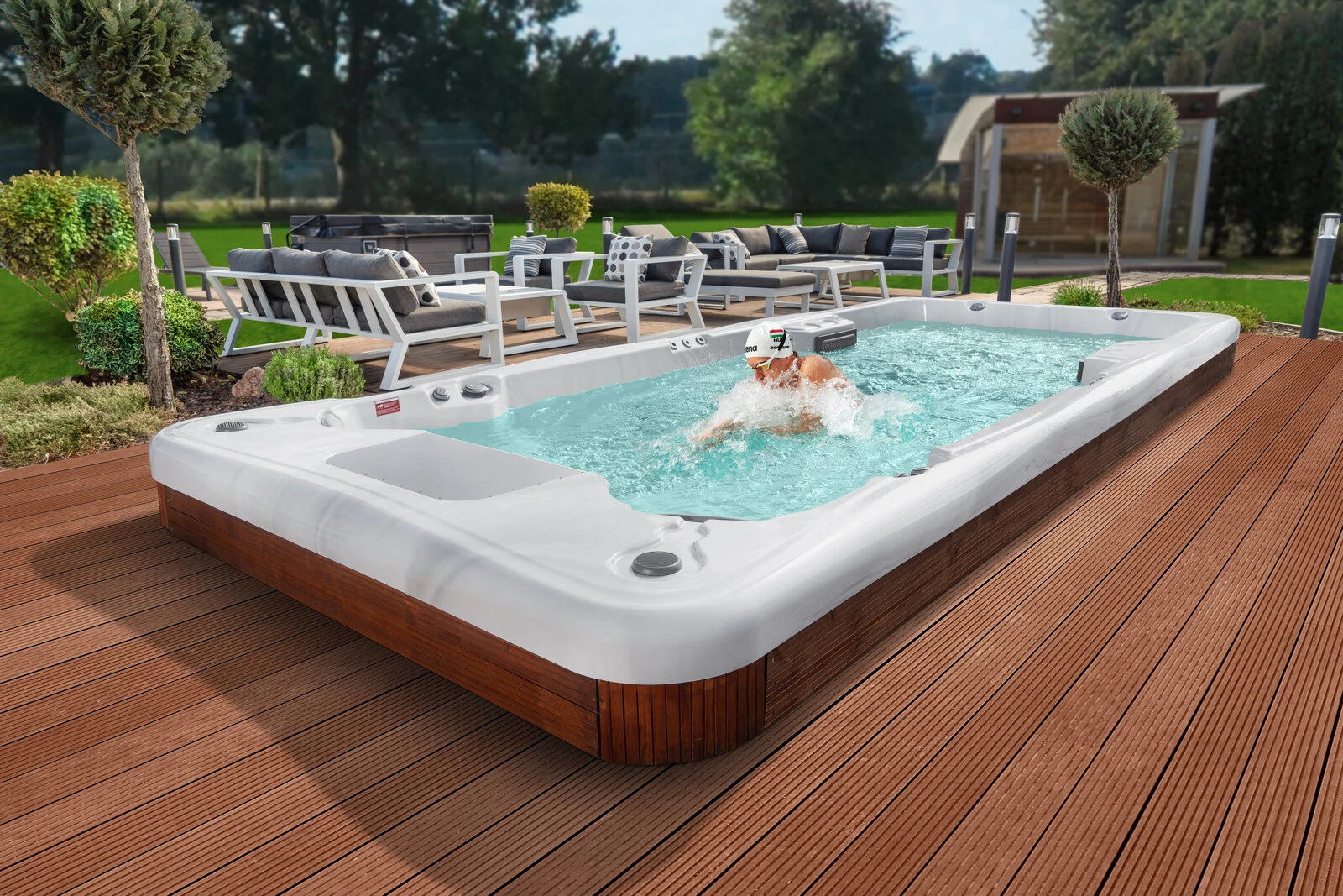 Wellis Amazonas W-Flow swim spa near Spokane