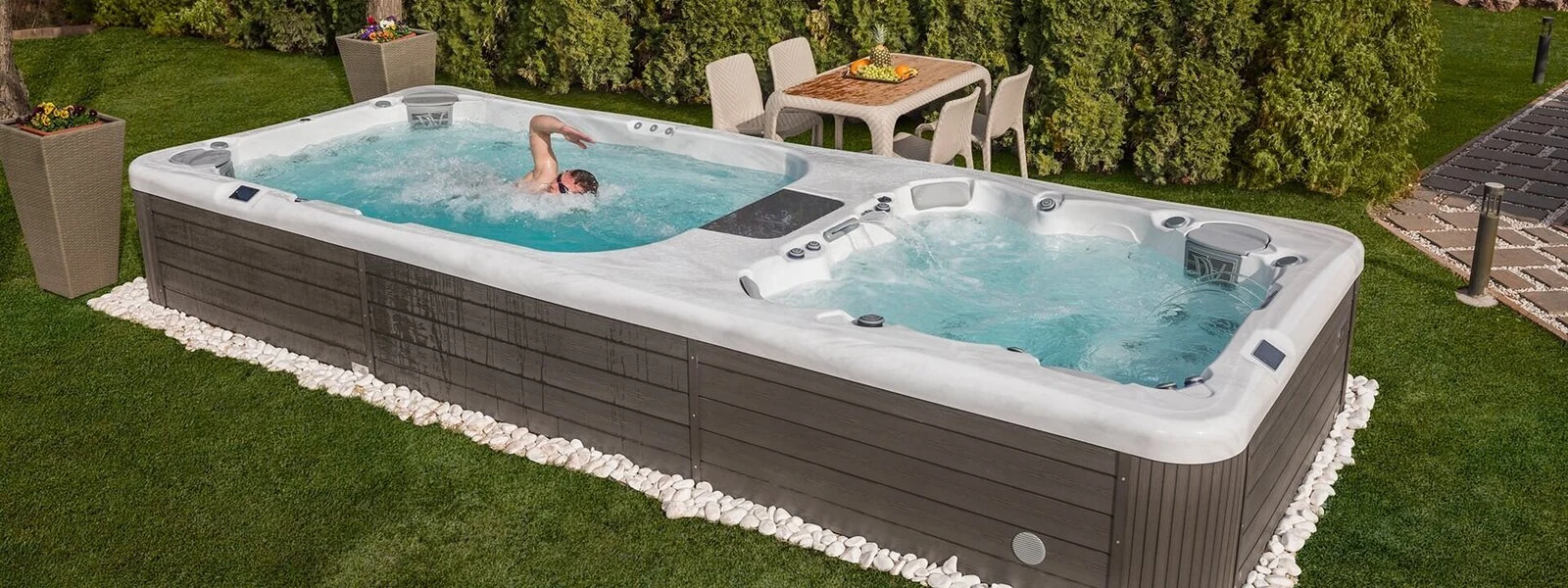 Wellis Rio Grande W-Flow swim spa near North Idaho