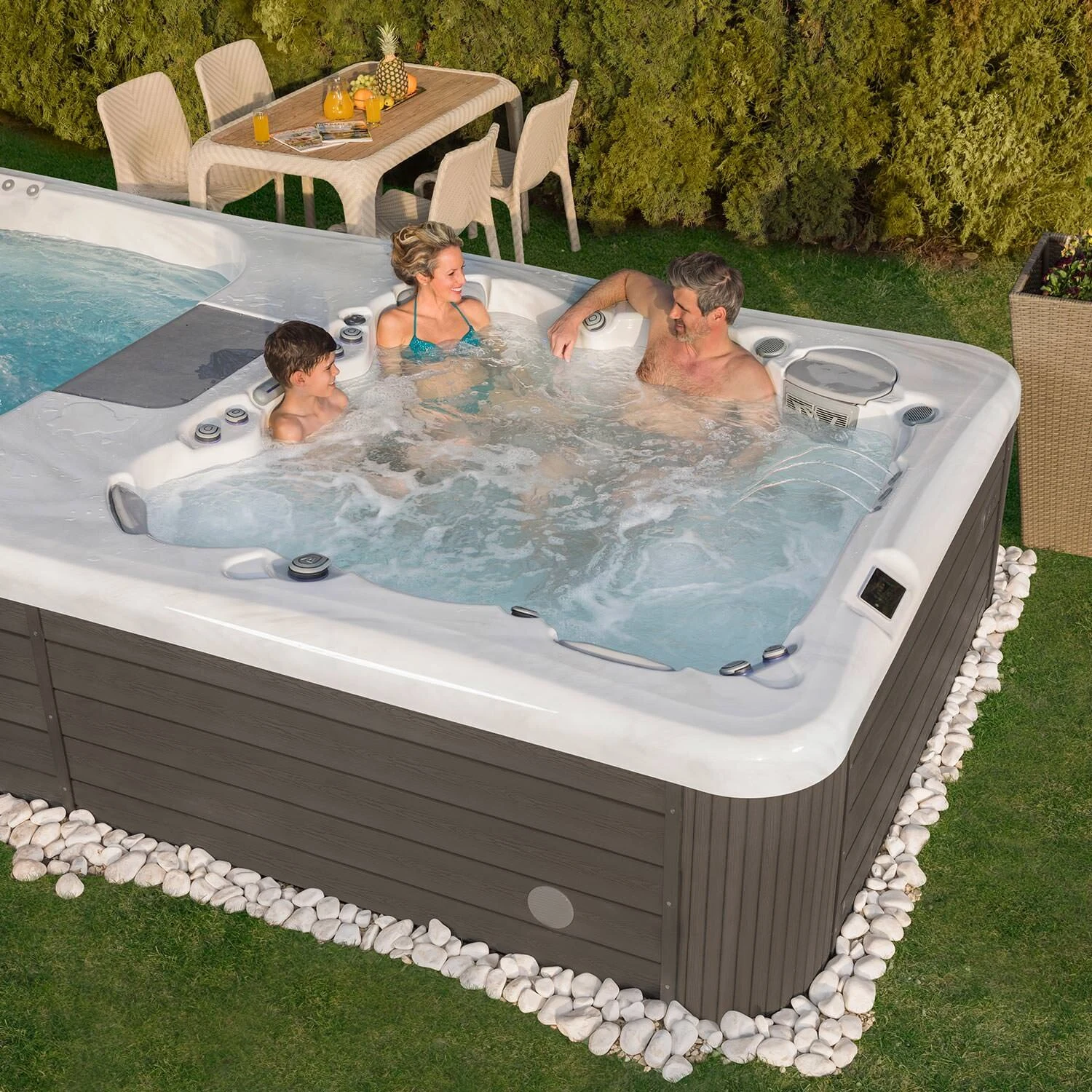 Wellis Rio Grande W-Flow swim spa near Rathdrum, Idaho