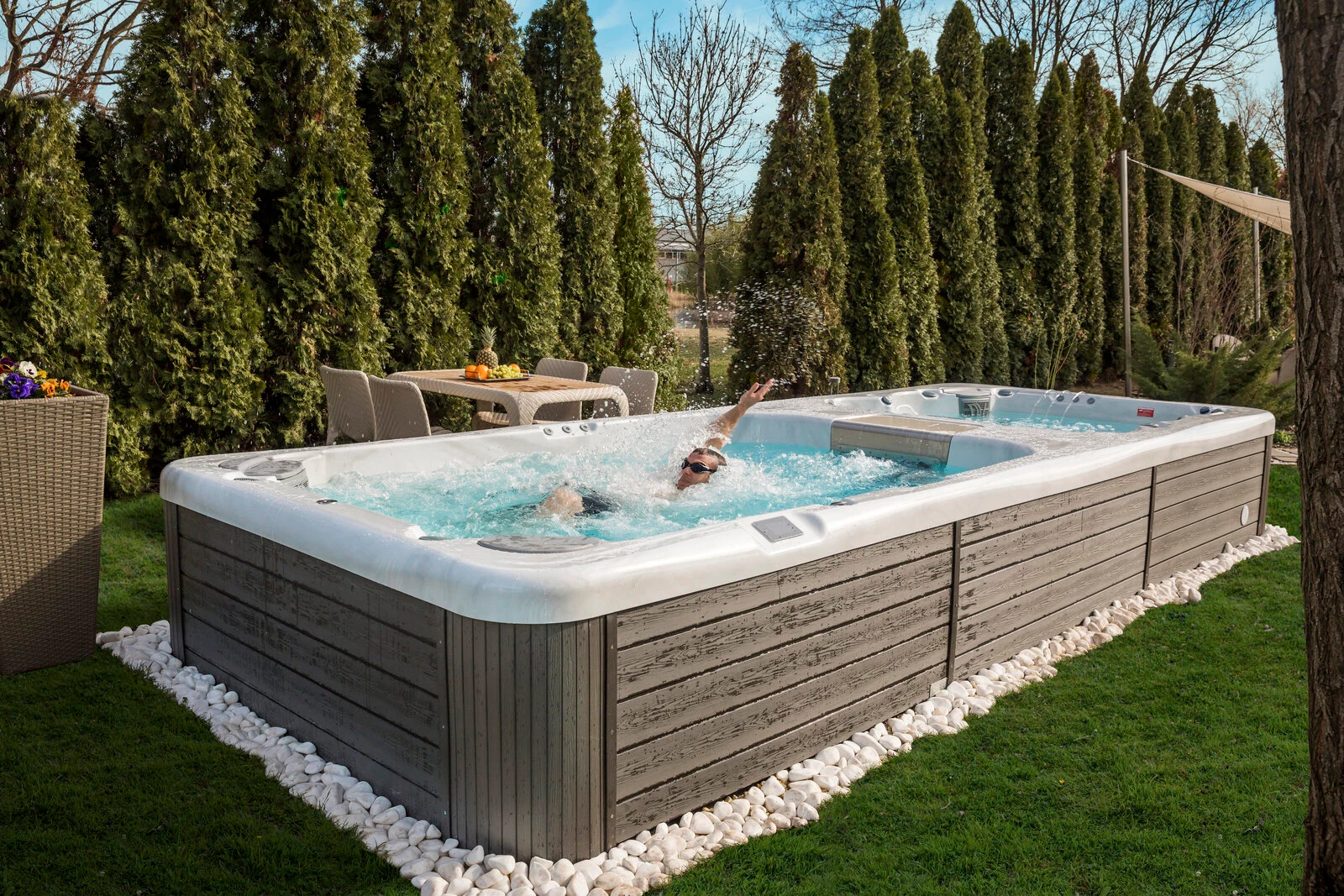 Wellis Rio Grande W-Flow swim spa near Sandpoint, Idaho