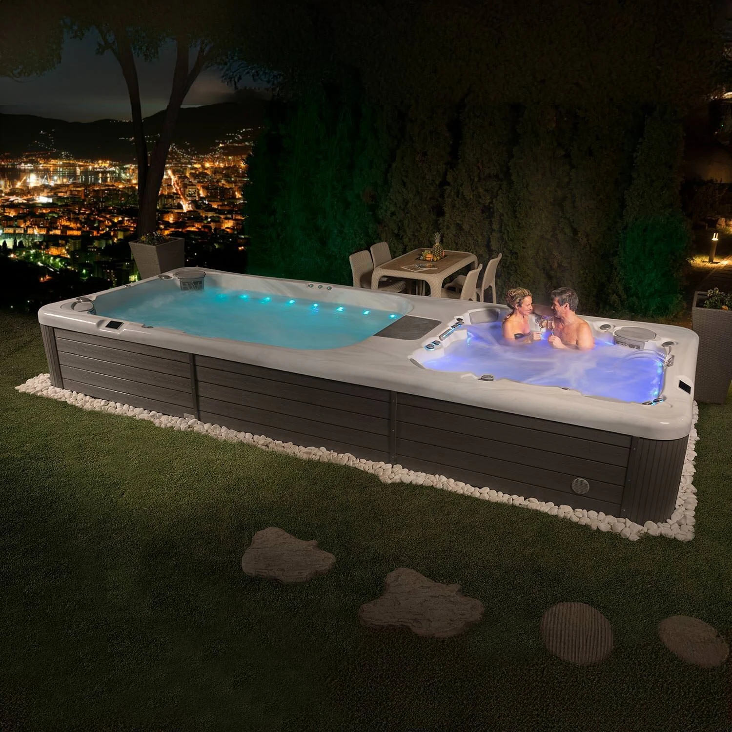 Wellis Rio Grande W-Flow swim spa near Spokane and Coeur d'Alene