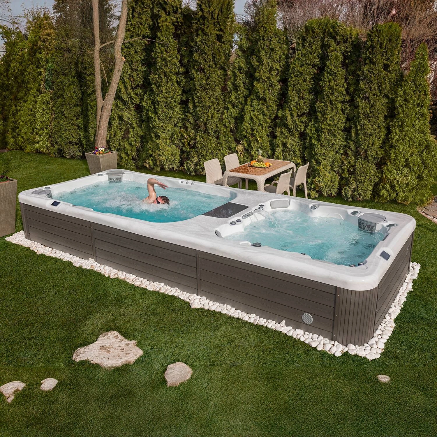 Wellis Rio Grande W-Flow swim spa near Spokane